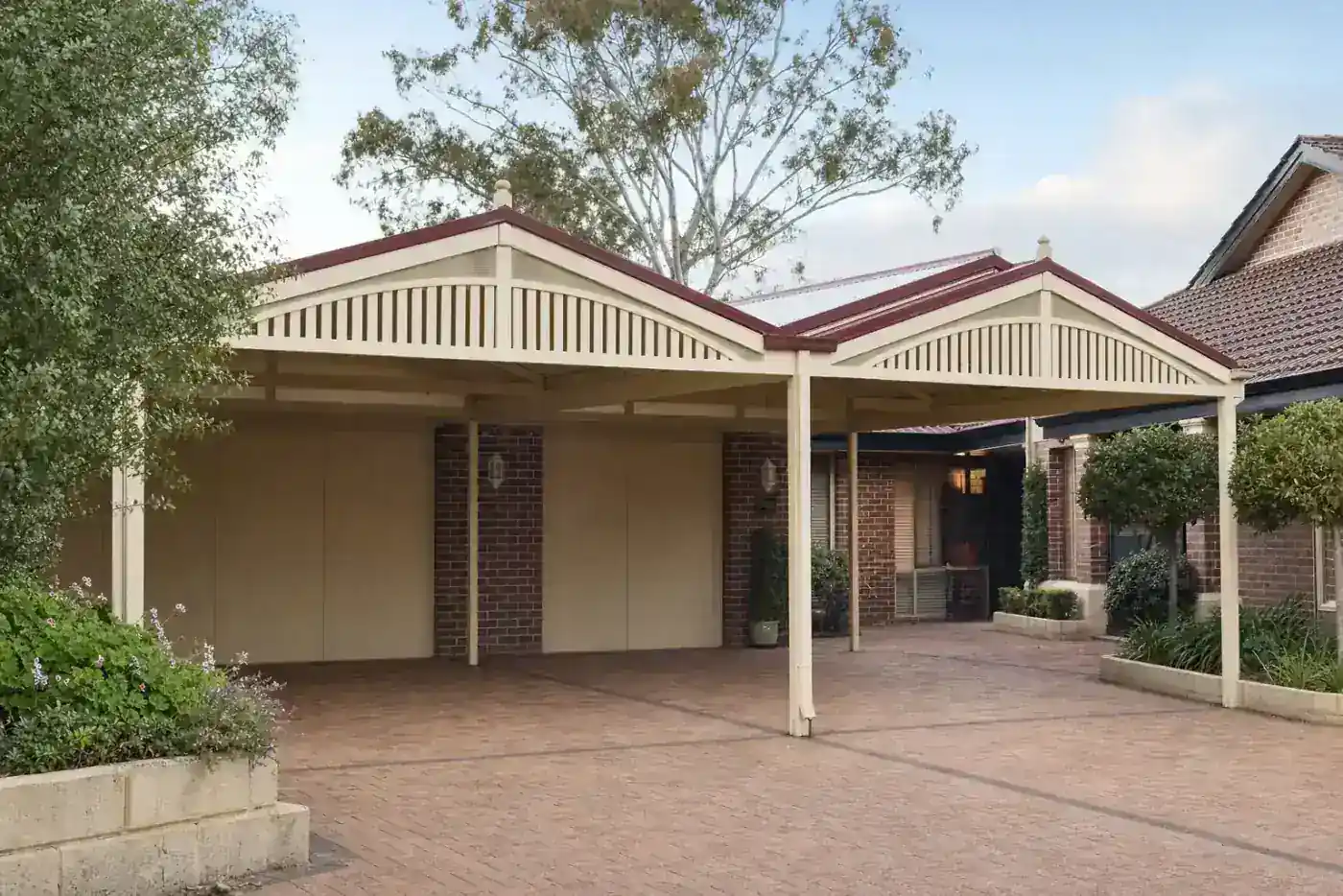 Carport built in Canning, WA, Colorbond steel structure