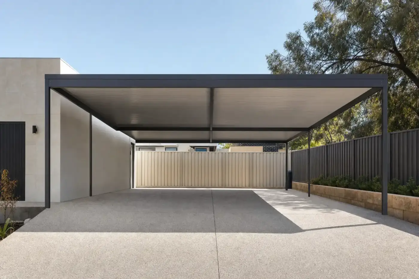 Carport built in Kwinana, WA, Colorbond steel structure