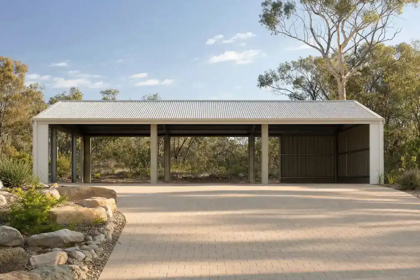 Carport built in Wanneroo, WA, Colorbond steel structure
