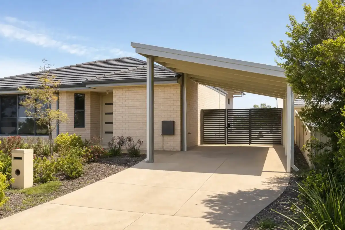 Single Carports built in Perth, Colorbond steel